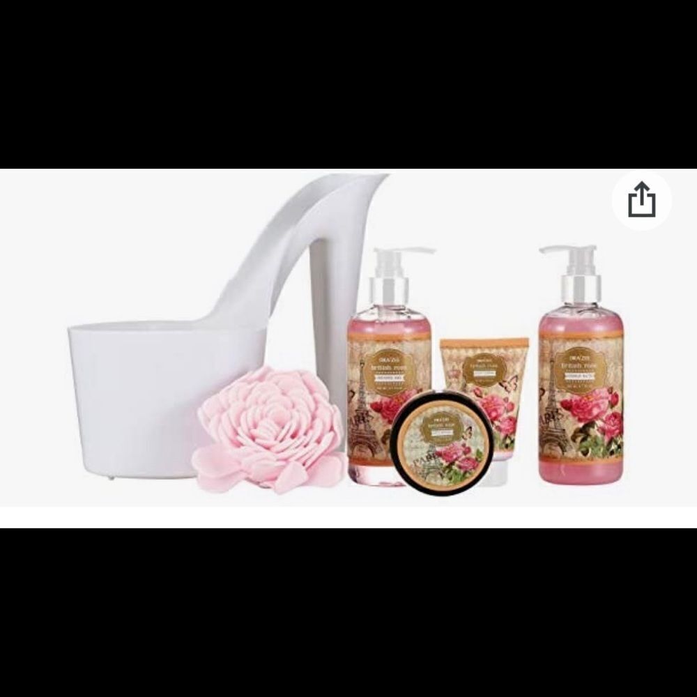 Draizee British Rose Bath Set - Picture 4 of 9